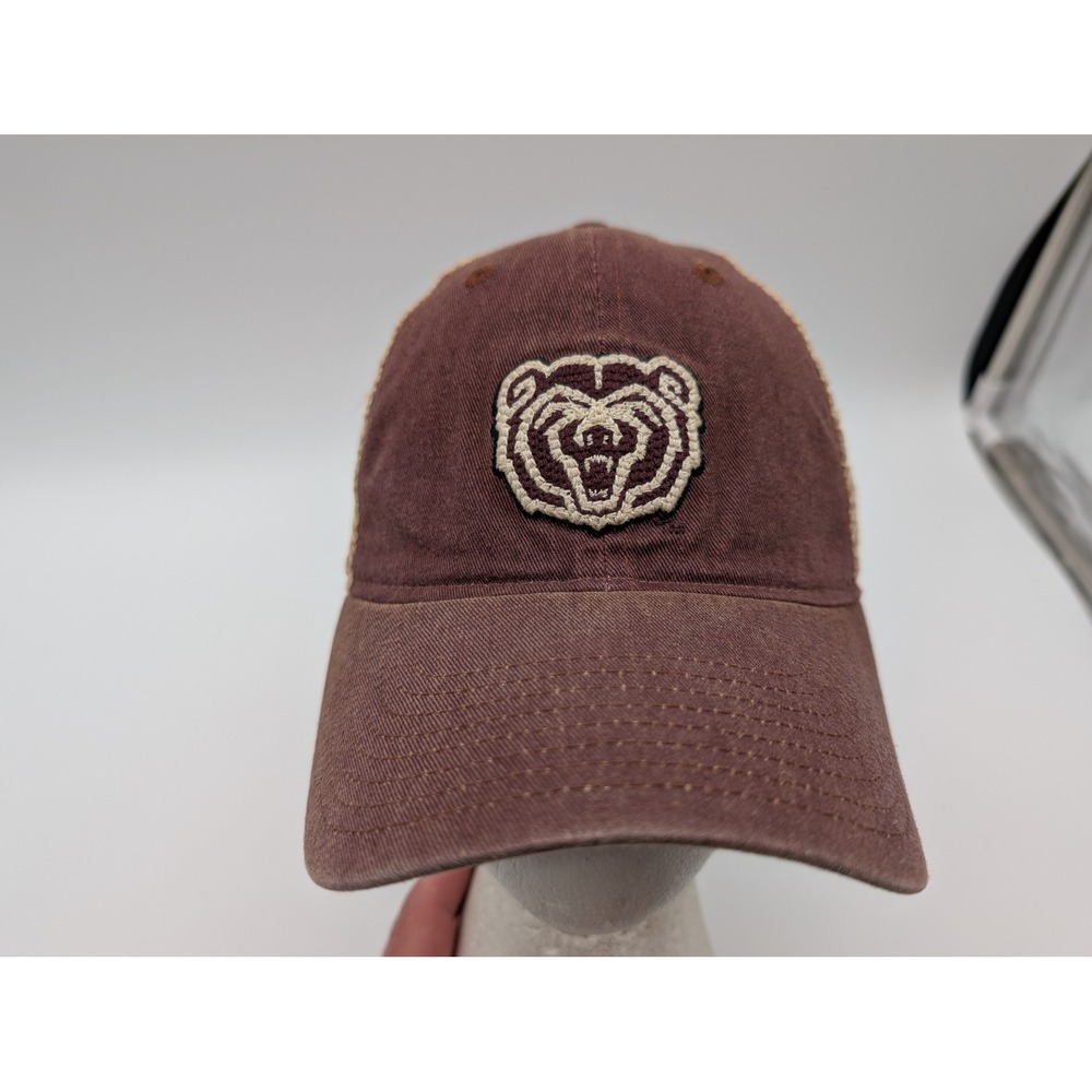 Adidas Missouri State Bears Trucker Hat Maroon Tan Snapback Cap Mens OSFM
